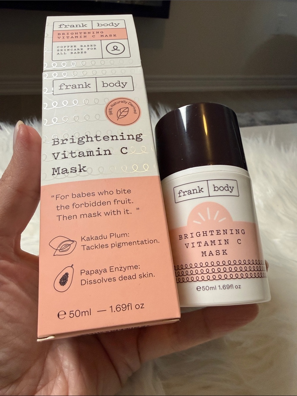 frank body Brightening Vitamin C Mask — Pink Radiance